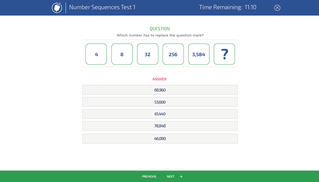 An example of a mental agility test in McQuaig